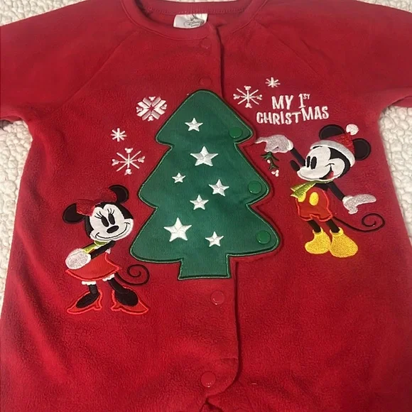 Disney Baby: My First Christmas baby onesie! Size 3-6 months.So cute & brand new - Picture 2 of 16